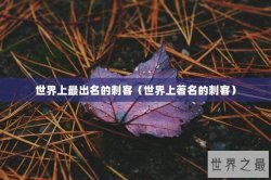 世界上最出名的刺客（世界上著名的刺客）