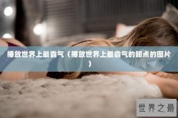 播放世界上最霸气（播放世界上最霸气的甜点的图片）