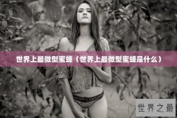 世界上最微型蜜蜂（世界上最微型蜜蜂是什么）