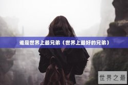 谁是世界上最兄弟（世界上最好的兄弟）