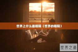 世界上什么最粗糙（世界的粗糙）
