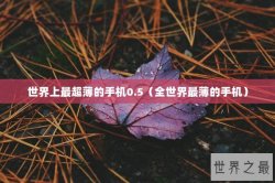 世界上最超薄的手机0.5（全世界最薄的手机）