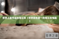 世界上最牛逼的笔记本（世界排名第一的笔记本电脑）
