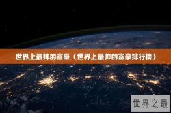 世界上最帅的富豪（世界上最帅的富豪排行榜）