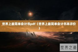 世界上最简单会计书pdf（世界上最简单会计书本评价）