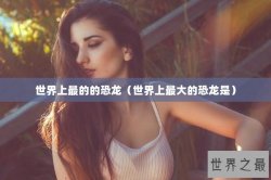 世界上最的的恐龙（世界上最大的恐龙是）