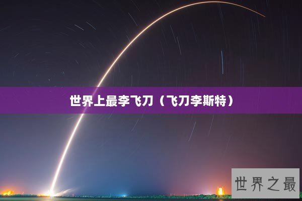 世界上最李飞刀（飞刀李斯特）