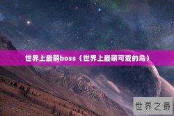 世界上最萌boss（世界上最萌可爱的鸟）