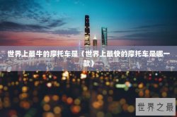 世界上最牛的摩托车是（世界上最快的摩托车是哪一款）