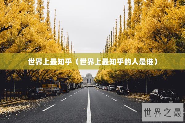 世界上最知乎（世界上最知乎的人是谁）