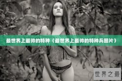 最世界上最帅的特种（最世界上最帅的特种兵图片）