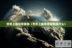 世界上最昂贵宠物（世界上最昂贵宠物是什么）