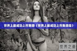 世界上最成功上市集团（世界上最成功上市集团是）