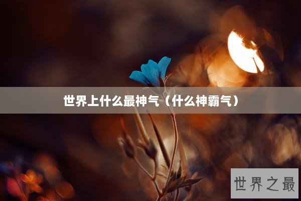 世界上什么最神气（什么神霸气）