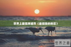 世界上最孤单城市（最孤独的地区）