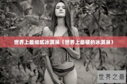 世界上最细腻冰淇淋（世界上最硬的冰淇淋）