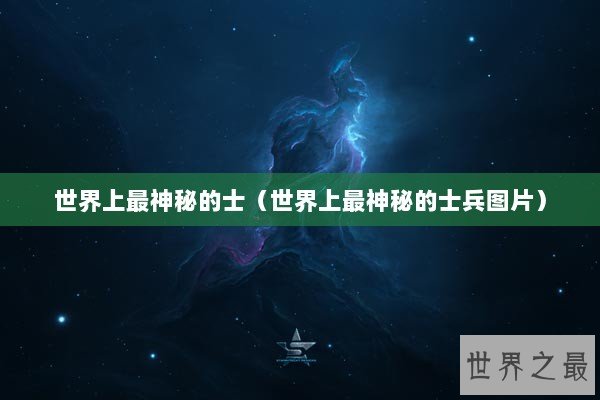世界上最神秘的士（世界上最神秘的士兵图片）