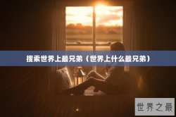 搜索世界上最兄弟（世界上什么最兄弟）