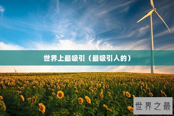 世界上最吸引（最吸引人的）