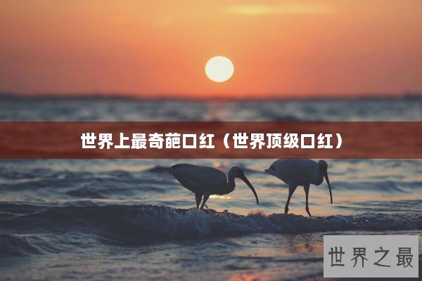 世界上最奇葩口红（世界顶级口红）