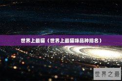 世界上最猫（世界上最猫咪品种排名）