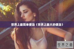 世界上最简单便当（世界上最大的便当）