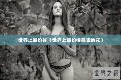 世界上最价格（世界上最价格最贵的花）