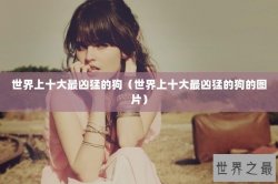世界上十大最凶猛的狗（世界上十大最凶猛的狗的图片）