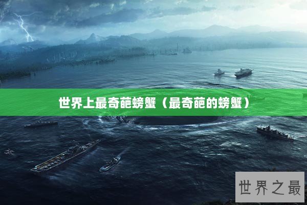 世界上最奇葩螃蟹（最奇葩的螃蟹）