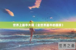 世界上最牛大国（全世界最牛的国家）