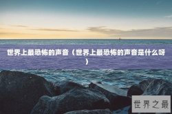 世界上最恐怖的声音（世界上最恐怖的声音是什么呀）