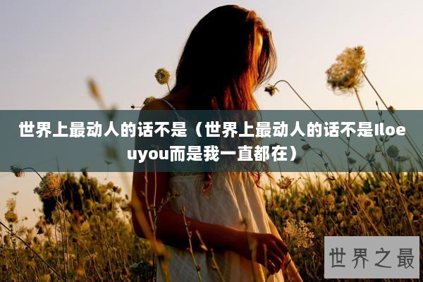 世界上最动人的话不是（世界上最动人的话不是Iloeuyou而是我一直都在）