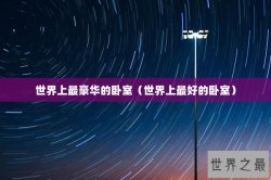 世界上最豪华的卧室（世界上最好的卧室）