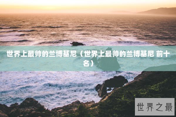 世界上最帅的兰博基尼（世界上最帅的兰博基尼 前十名）