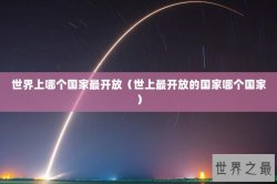 世界上哪个国家最开放（世上最开放的国家哪个国家）