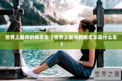 世界上最帅的概念车（世界上最帅的概念车是什么车）