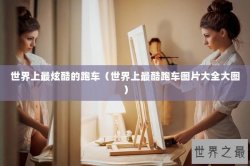 世界上最炫酷的跑车（世界上最酷跑车图片大全大图）