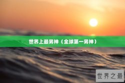 世界上最男神（全球第一男神）