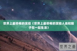 世界上最恐怖的实验（世界上最恐怖的实验人类和猴子在一起生活）