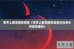 世界上最坚固的堡垒（世界上最坚固的堡垒往往是从内部攻破的）