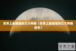 世界上最倔强的三大种群（世界上最倔强的三大种群排名）