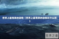 世界上最奇异的动物（世界上最奇异的动物长什么样）