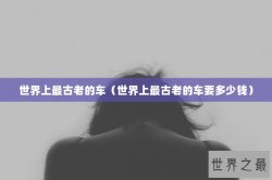 世界上最古老的车（世界上最古老的车要多少钱）