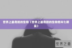 世界上最危险的生物（世界上最危险的生物他叫七腮曼）