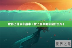 世界上什么车最牛（世上最牛的车是什么车）
