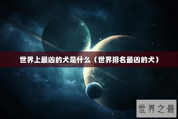 世界上最凶的犬是什么（世界排名最凶的犬）