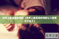 世界上最流氓的电视（世界上最流氓的电视让人都看不下去了）