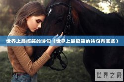 世界上最搞笑的诗句（世界上最搞笑的诗句有哪些）