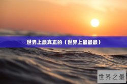 世界上最真正的（世界上最最最）