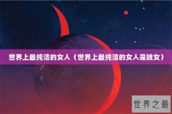 世界上最纯洁的女人（世界上最纯洁的女人是妓女）